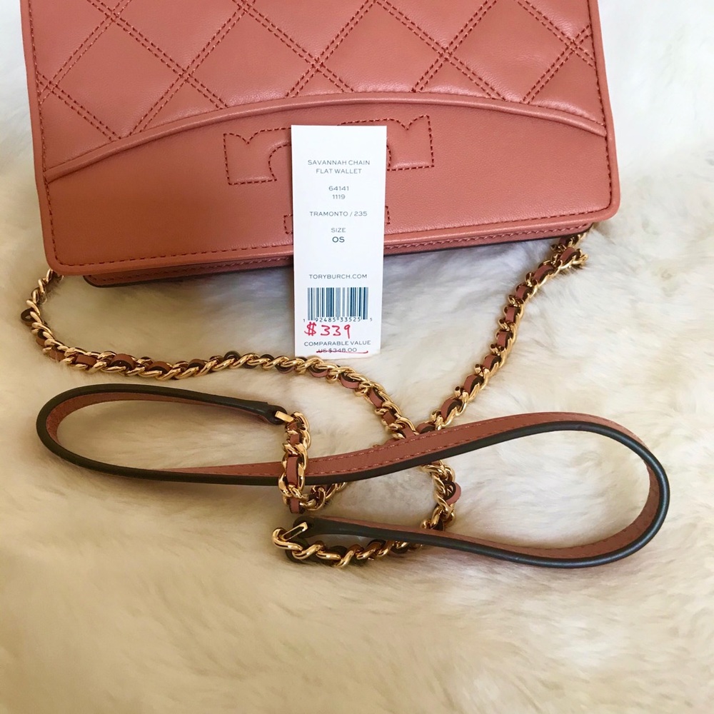 Tory Burch Savannah Chain Flat Wallet - Picture 10 of 10